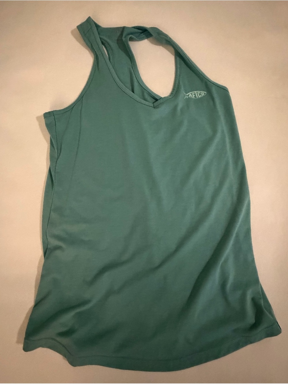 AFTCO Teal Racerback Tank Top